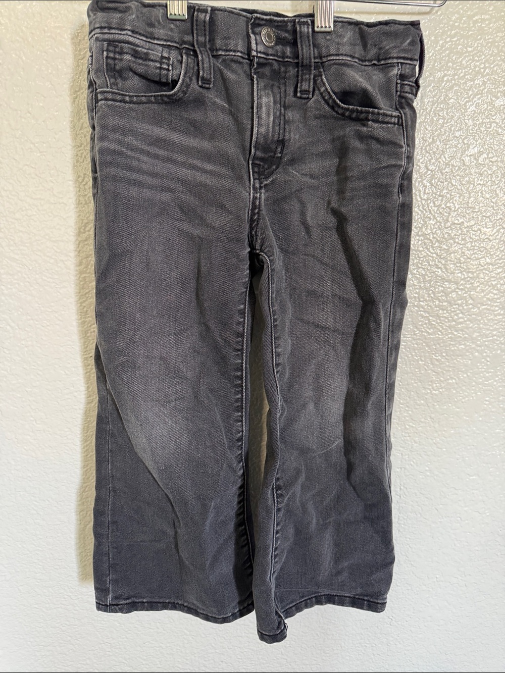 Old Navy Girls 5y wide leg Black Relaxed Jeans